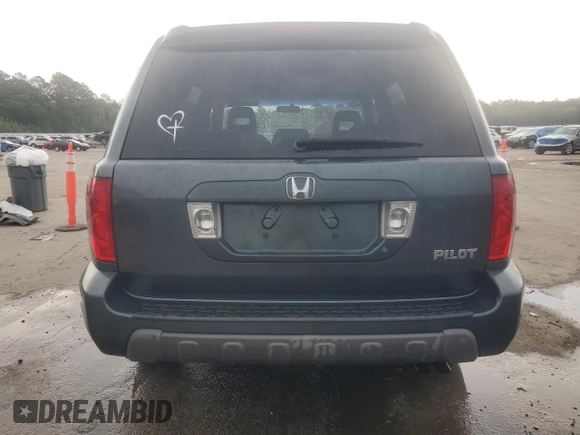 2005 Honda Pilot EX-L with VIN 5FNYF18555B060159, listed as a Copart auction lot 54165005 with 147,187 mi miles and Salvage title. Bid and sale history available at DreamBid. Image 6.