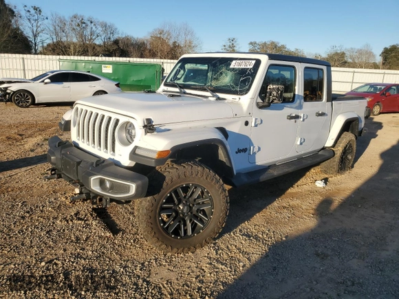 2020 Jeep Gladiator Overland z VIN 1C6HJTFG5LL180415, wystawiony jako Copart lot #45934625 z przebiegiem 13 949 mil mil oraz Szkoda całkowita • Salvage title. Historia ofert i sprzedaży dostępna na DreamBid. Obrazek 1.