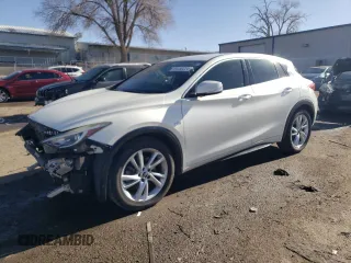 2018 Infiniti QX30 Premium with VIN SJKCH5CP9JA054076, listed as a Copart auction lot 84450224 with 124,049 mi miles and Salvage title. Bid and sale history available at DreamBid. Image 1.