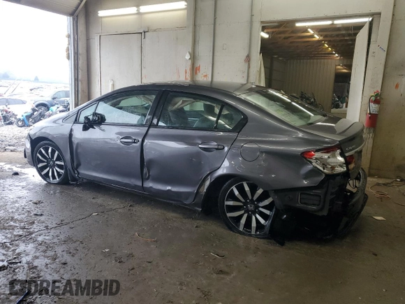 2015 Honda Civic Sedan EX-L with VIN 19XFB2F96FE077350, listed as a Copart auction lot 52552785 with 135,917 mi miles and Salvage Title. Bid and sale history available at carsss.com. Image 2.
