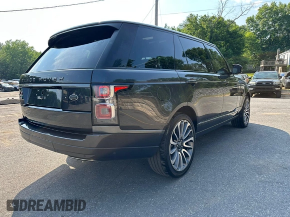 2019 Land Rover Range Rover with VIN SALGS5RE9KA528226, listed as a Copart auction lot 60043915 with 98,488 mi miles and Clean title. Bid and sale history available at DreamBid. Image 3.