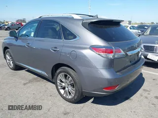 2013 Lexus RX 450h with VIN JTJBC1BAXD2053422, listed as a IAAI auction lot 42304531 with 117,035 mi miles and . Bid and sale history available at DreamBid. Image 3.