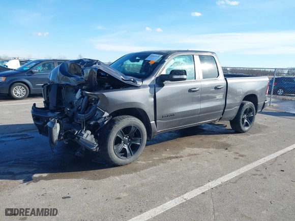 2021 Ram 1500 Big Horn with VIN 1C6SRFBT0MN605774, listed as a IAAI auction lot 41442920 with 90,362 mi miles. Bid and sale history available at carsss.com. Image 18.