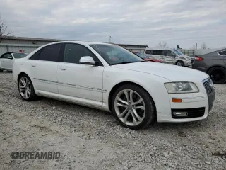 2009 Audi S8 with VIN WAUPN94E79N004277, listed as a Copart auction lot 50964165 with 131,457 mi miles and Salvage Title. Bid and sale history available at DreamBid. Image 4.