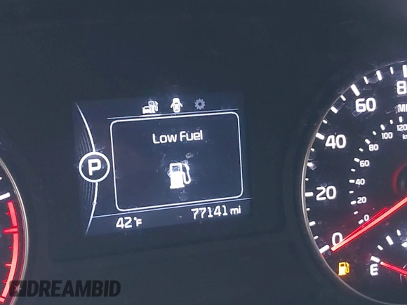 2017 Kia Optima LX with VIN KNAGT4L3XH5162197, listed as a IAAI auction lot 41754002 with 77,141 mi miles. Bid and sale history available at carsss.com. Image 14.