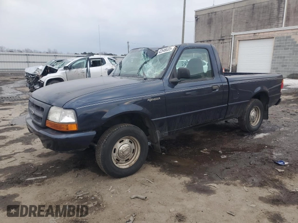 1999 Ford Ranger XL with VIN 1FTYR10C8XTA00586, listed as a Copart auction lot 42546635 with 176,902 mi miles and Salvage title. Bid and sale history available at DreamBid. Image 1.