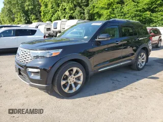 2020 Ford Explorer Platinum z VIN 1FM5K8HC0LGA47145, wystawiony jako Copart lot #59086405 z przebiegiem 79 252 mil mil oraz Szkoda całkowita • Salvage title. Historia ofert i sprzedaży dostępna na DreamBid. Obrazek 1.