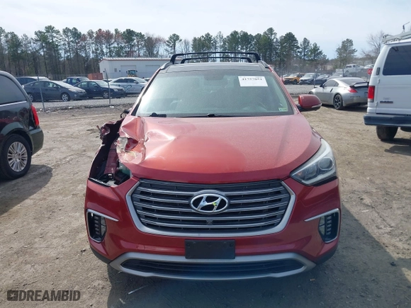 2017 Hyundai Santa Fe Limited Ultimate with VIN KM8SRDHF4HU197513, listed as a IAAI auction lot 41757051 with 167,574 mi miles. Bid and sale history available at carsss.com. Image 12.