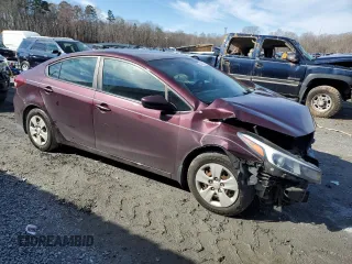 2017 Kia Forte LX with VIN 3KPFK4A73HE074183, listed as a Copart auction lot 45463825 with 112,434 mi miles and Salvage Title. Bid and sale history available at carsss.com. Image 4.
