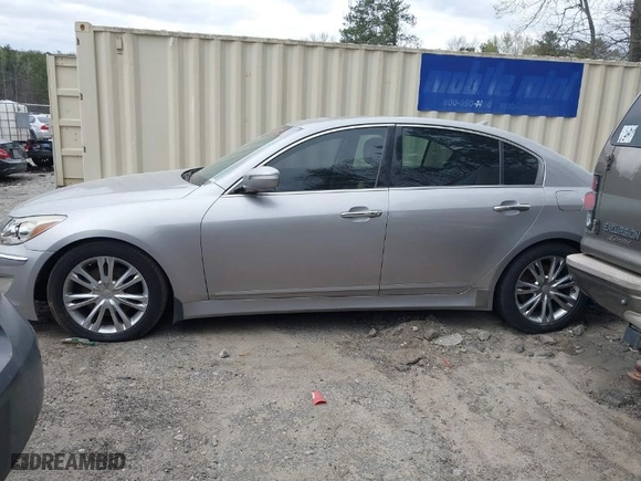 2013 Hyundai Genesis 3.8L with VIN KMHGC4DD5DU236132, listed as a IAAI auction lot 41852706 with 227,017 mi miles. Bid and sale history available at carsss.com. Image 14.