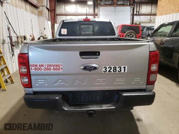 2021 Ford Ranger XL with VIN 1FTER1FH5MLD10924, listed as a Copart auction lot 62080145 with 328,258 mi miles and Clean title. Bid and sale history available at DreamBid. Image 6.