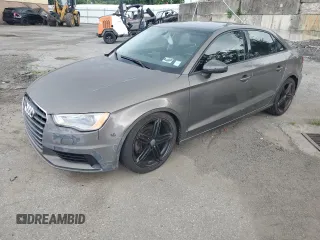 2015 Audi A3 Premium with VIN WAUBFGFFXF1113496, listed as a Copart auction lot 65270835 with 76,594 mi miles and Salvage title. Bid and sale history available at DreamBid. Image 1.
