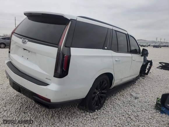 2023 Cadillac Escalade Sport Platinum with VIN 1GYS3GKLXPR495615, listed as a Copart auction lot 87483964 with 14,214 mi miles and Salvage Title. Bid and sale history available at carsss.com. Image 3.
