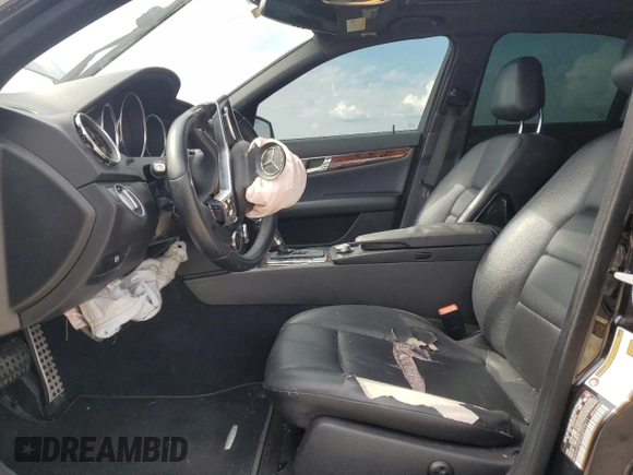 2013 Mercedes-Benz C 350 Sport with VIN WDDGF5HB2DA779911, listed as a Copart auction lot 56221375 with 184,066 mi miles and Salvage title. Bid and sale history available at DreamBid. Image 7.