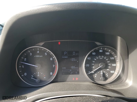 2018 Hyundai Elantra SE with VIN KMHD74LF6JU574127, listed as a Copart auction lot 46001895 with 27,119 mi miles and Salvage Title. Bid and sale history available at carsss.com. Image 9.