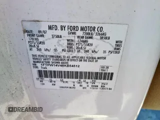 2008 Ford F-150 XLT с VIN 1FTPW14V48KB54512, выставлен на аукционе Copart как лот 54163695 с пробегом 204 914 миль миль и Списание • Salvage title. История ставок и продаж доступна на DreamBid. Изображение 13.