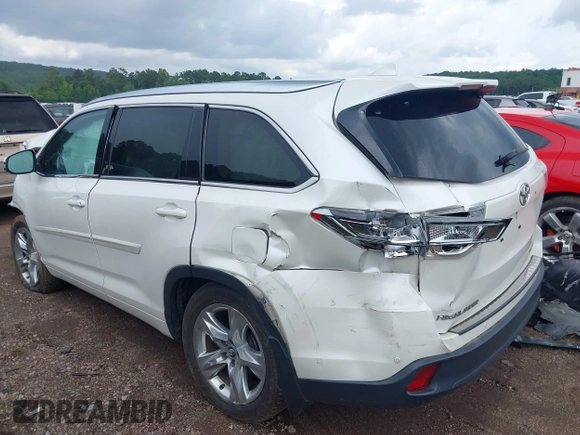 2016 Toyota Highlander Limited with VIN 5TDDKRFH2GS353523, listed as a IAAI auction lot 42440458 with 149,977 mi miles and . Bid and sale history available at DreamBid. Image 3.