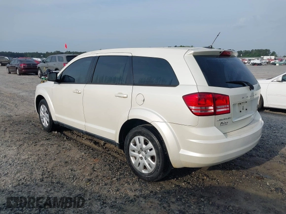 2015 Dodge Journey SE z VIN 3C4PDCAB9FT592689, wystawiony jako IAAI lot #42108322 z przebiegiem 158 140 mil mil oraz . Historia ofert i sprzedaży dostępna na DreamBid. Obrazek 3.