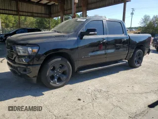 2019 Ram 1500 Big Horn with VIN 1C6RREFG3KN705550, listed as a Copart auction lot 77303354 with 158,201 mi miles and Salvage title. Bid and sale history available at DreamBid. Image 1.