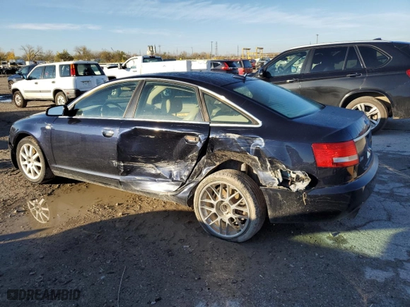 2005 Audi A6 with VIN WAUDG74F25N096175, listed as a Copart auction lot 80243154 with 0 mi miles and Salvage Title. Bid and sale history available at carsss.com. Image 2.