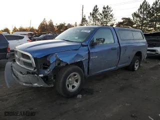 2010 Dodge Ram 1500 ST with VIN 3D7JV1EP4AG165392, listed as a Copart auction lot 89001955 with 279,435 mi miles and Salvage Title. Bid and sale history available at carsss.com. Image 1.