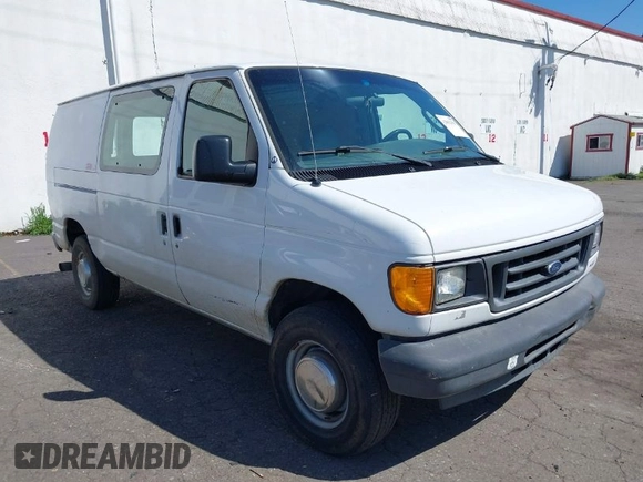 2005 Ford Econoline Cargo Commercial with VIN 1FTSE34P55HA41784, listed as a IAAI auction lot 42012391 with 162,785 mi miles and . Bid and sale history available at DreamBid. Image 1.