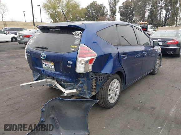 2015 Toyota Prius Two with VIN JTDZN3EU7FJ029780, listed as a IAAI auction lot 41837874 with 166,977 mi miles and . Bid and sale history available at DreamBid. Image 4.