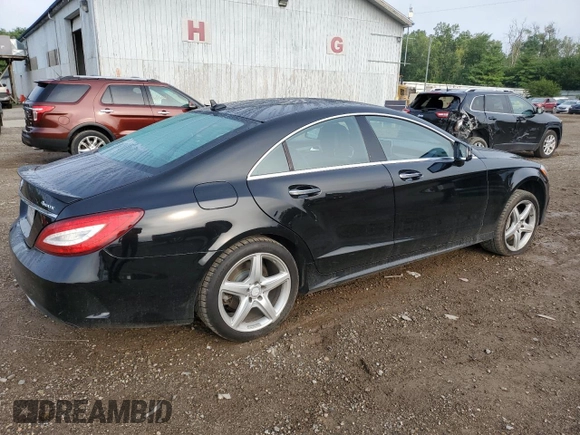 2015 Mercedes-Benz CLS-Class CLS 550 with VIN WDDLJ9BB3FA153994, listed as a Copart auction lot 64994444 with 92,413 mi miles and Clean Title. Bid and sale history available at carsss.com. Image 3.
