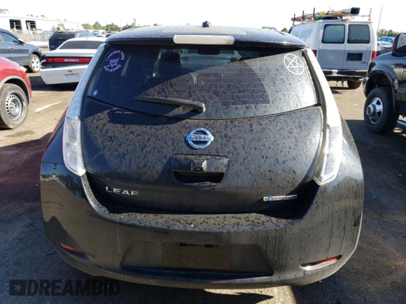 2016 Nissan LEAF S with VIN 1N4BZ0CP5GC302793, listed as a Copart auction lot 59897723 with 36,657 mi miles. Bid and sale history available at carsss.com. Image 6.