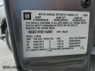 2006 Chevrolet Silverado 1500 LT1 with VIN 2GCEC13T061142967, listed as a Copart auction lot 48555185 with 270,026 mi miles and Clean Title. Bid and sale history available at carsss.com. Image 12.