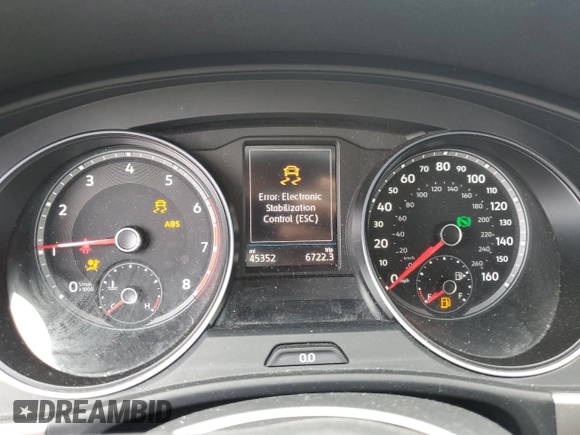 2020 Volkswagen Atlas SE with VIN 1V26C2CA9LC203648, listed as a Copart auction lot 63848285 with 45,352 mi miles and Salvage title. Bid and sale history available at DreamBid. Image 9.