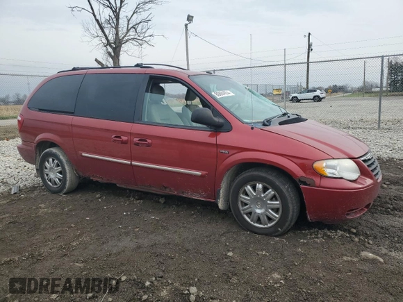 2007 Chrysler Town & Country LWB Touring with VIN 2A8GP54L47R288870, listed as a Copart auction lot 80884934 with 255,881 mi miles and Clean Title. Bid and sale history available at carsss.com. Image 4.