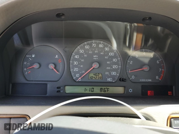 2004 Volvo C70 with VIN YV1NC63D14J041360, listed as a Copart auction lot 78735294 with 104,238 mi miles and Salvage Title. Bid and sale history available at carsss.com. Image 9.