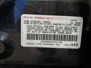 2010 Mitsubishi Lancer GTS with VIN JA32X8HW7AU001795, listed as a Copart auction lot 68226064 with 144,272 mi miles and Salvage Title. Bid and sale history available at carsss.com. Image 12.