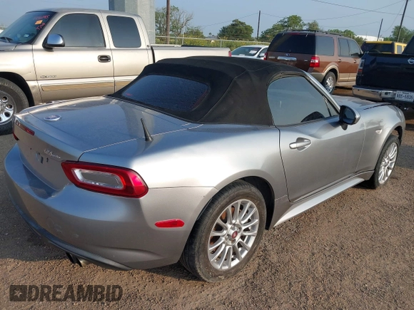 2017 FIAT 124 Spider Lusso with VIN JC1NFAEK5H0101807, listed as a IAAI auction lot 42203847 with Not provided miles and . Bid and sale history available at DreamBid. Image 4.