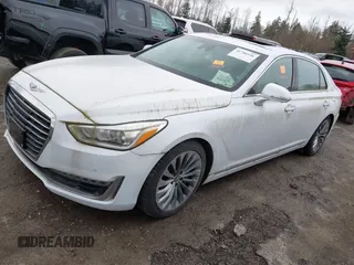 2017 Genesis G90 5.0L Ultimate with VIN KMHG54JH2HU033433, listed as a IAAI auction lot 41786156 with 55,652 mi miles. Bid and sale history available at carsss.com. Image 2.