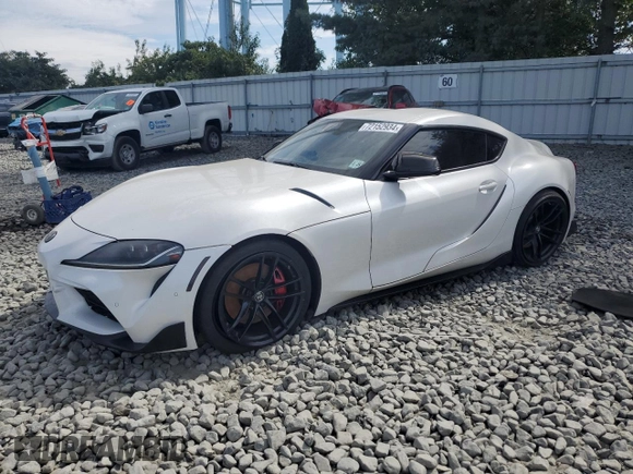 2020 Toyota GR Supra 3.0 with VIN WZ1DB4C06LW025616, listed as a Copart auction lot 72152934 with 0 mi miles and Salvage Title. Bid and sale history available at carsss.com. Image 1.