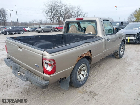 2003 Ford Ranger XL with VIN 1FTYR10U73PB00559, listed as a IAAI auction lot 41203236 with 192,029 mi miles. Bid and sale history available at carsss.com. Image 4.