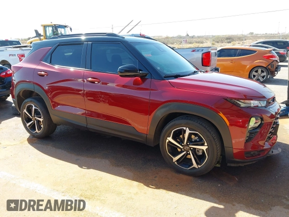 2023 Chevrolet TrailBlazer RS with VIN KL79MUSL4PB168116, listed as a IAAI auction lot 41889397 with 10,800 mi miles and . Bid and sale history available at DreamBid. Image 14.