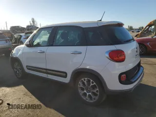 2014 FIAT 500L Trekking with VIN ZFBCFADH6EZ020390, listed as a Copart auction lot 48340845 with 51,621 mi miles and Salvage Title. Bid and sale history available at DreamBid. Image 2.