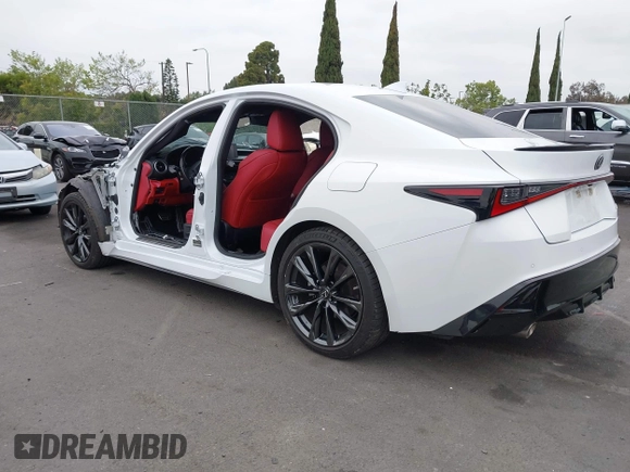 2022 Lexus IS 350 F Sport z VIN JTHGZ1B29N5055838, wystawiony jako IAAI lot #42087057 z przebiegiem 50 699 mil mil oraz . Historia ofert i sprzedaży dostępna na DreamBid. Obrazek 3.