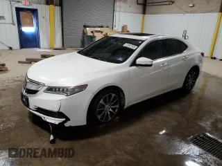 2017 Acura TLX with VIN 19UUB1F33HA005266, listed as a Copart auction lot 51897345 with 102,812 mi miles and Salvage Title. Bid and sale history available at carsss.com. Image 1.