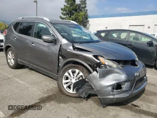 2015 Nissan Rogue SV with VIN KNMAT2MT4FP562897, listed as a Copart auction lot 54521565 with 38,682 mi miles and Salvage Title. Bid and sale history available at carsss.com. Image 4.