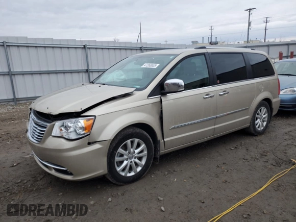 2016 Chrysler Town & Country Limited Platinum with VIN 2C4RC1GG9GR136084, listed as a Copart auction lot 47260655 with 105,413 mi miles and Non Repairable. Bid and sale history available at carsss.com. Image 1.