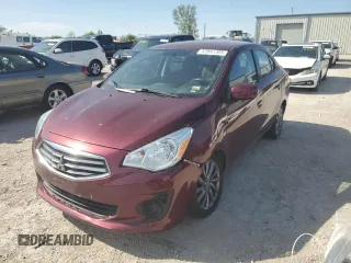 2018 Mitsubishi Mirage ES z VIN ML32F3FJ4JHF09798, wystawiony jako Copart lot #53841385 z przebiegiem 68 285 mil mil oraz Szkoda całkowita • Salvage title. Historia ofert i sprzedaży dostępna na DreamBid. Obrazek 1.