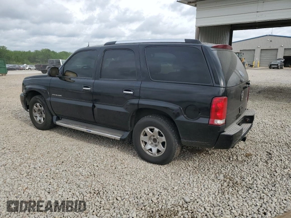 2005 Cadillac Escalade with VIN 1GYEK63NX5R161446, listed as a Copart auction lot 53835595 with 338,356 mi miles and Salvage title. Bid and sale history available at DreamBid. Image 2.