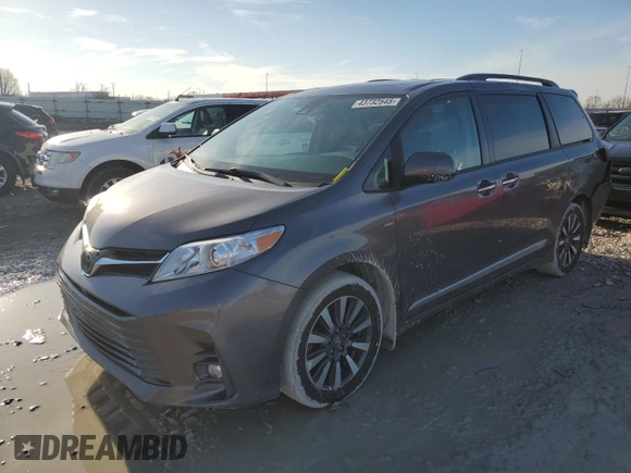 2020 Toyota Sienna XLE with VIN 5TDDZ3DC3LS237516, listed as a Copart auction lot 43732545 with 93,683 mi miles and Salvage title. Bid and sale history available at DreamBid. Image 1.
