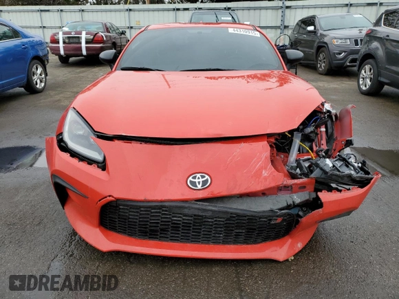 2023 Toyota GR86 Premium with VIN JF1ZNBF17P8763672, listed as a Copart auction lot 44310915 with 21,506 mi miles and Salvage Title. Bid and sale history available at carsss.com. Image 5.