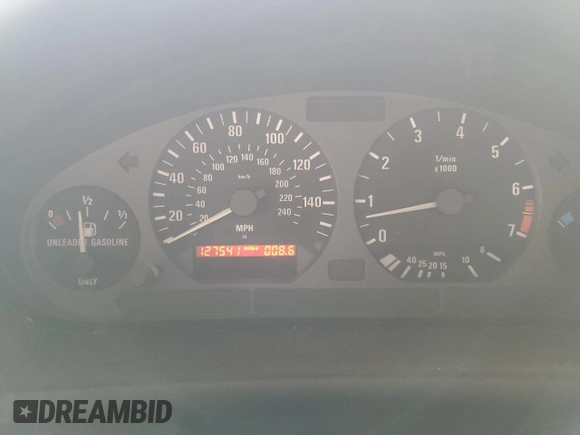 1996 BMW 3-Series 328IC with VIN WBABK8328TET93961, listed as a Copart auction lot 50206405 with 127,541 mi miles and Salvage Title. Bid and sale history available at carsss.com. Image 9.