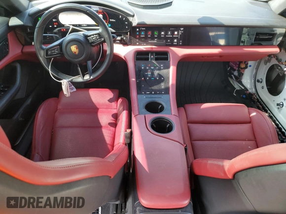 2022 Porsche Taycan 4S with VIN WP0AB2Y12NSA44345, listed as a Copart auction lot 45383275 with 24,564 mi miles and Salvage Title. Bid and sale history available at DreamBid. Image 8.